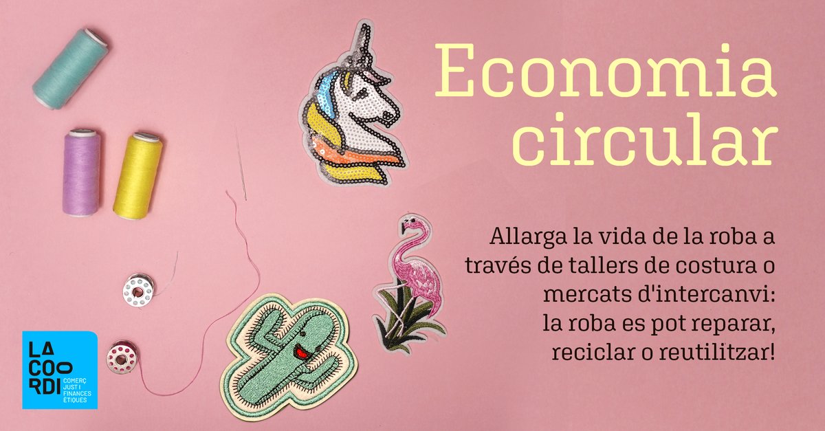 Contra l'Obsolescència Programada del tèxtil: abans de consumir una peça de roba nova, pensa si pots arreglar la que tens o aconseguir-ne una de 2a mà. 

Les 3R són la millor opció per al planeta i per a les persones: #RobaSostenible i #EconomiaCircular! 

comercjustibancaetica.org/2020/11/30/nos…