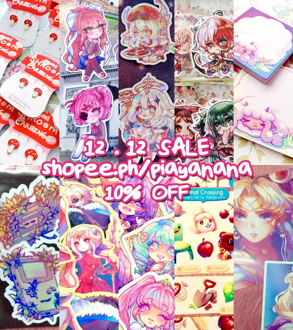 Shopee PH 12.12 SALE!
10% off for orders above 400 php! Claim your voucher by following the store!

✨? https://t.co/I9di4yh5JP ?✨

Promo ends Dec 16th, 2020 