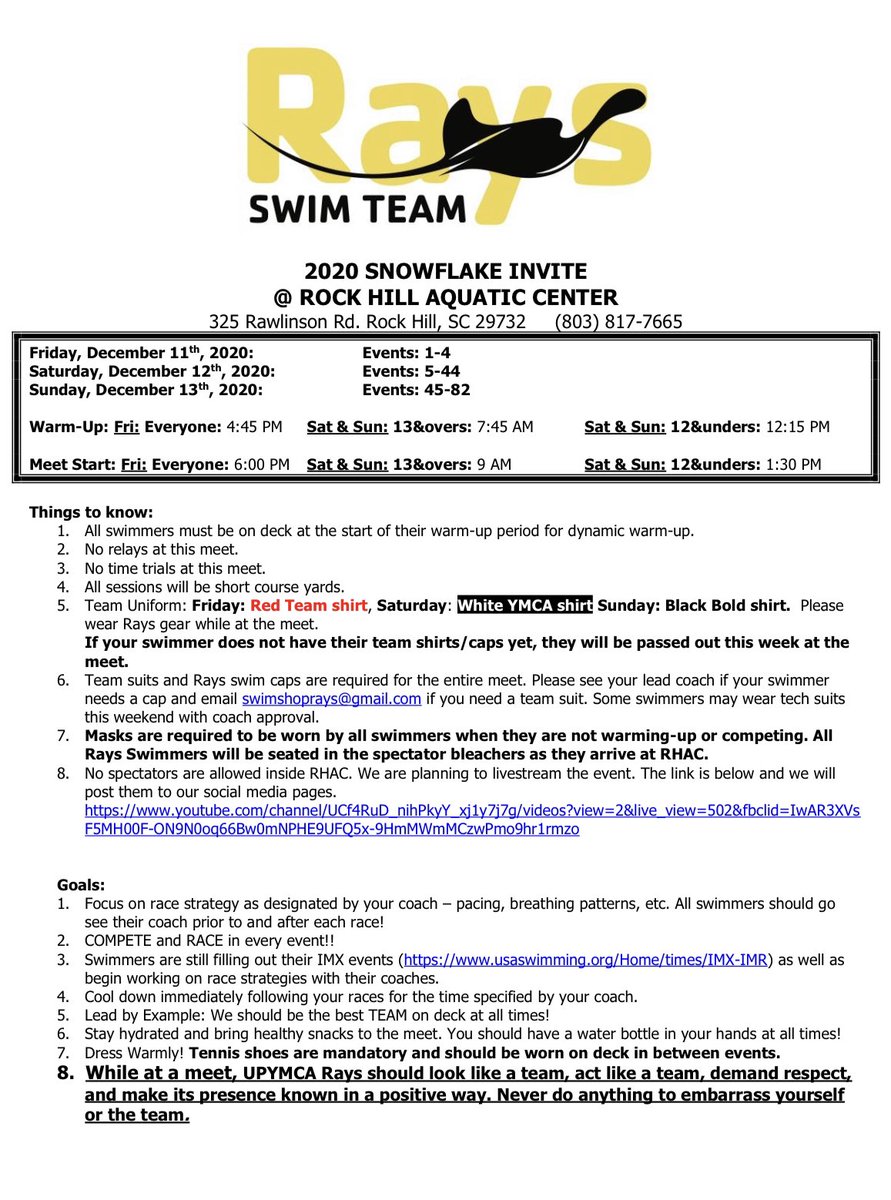 YMCA of Upper Palmetto Rays tweet media