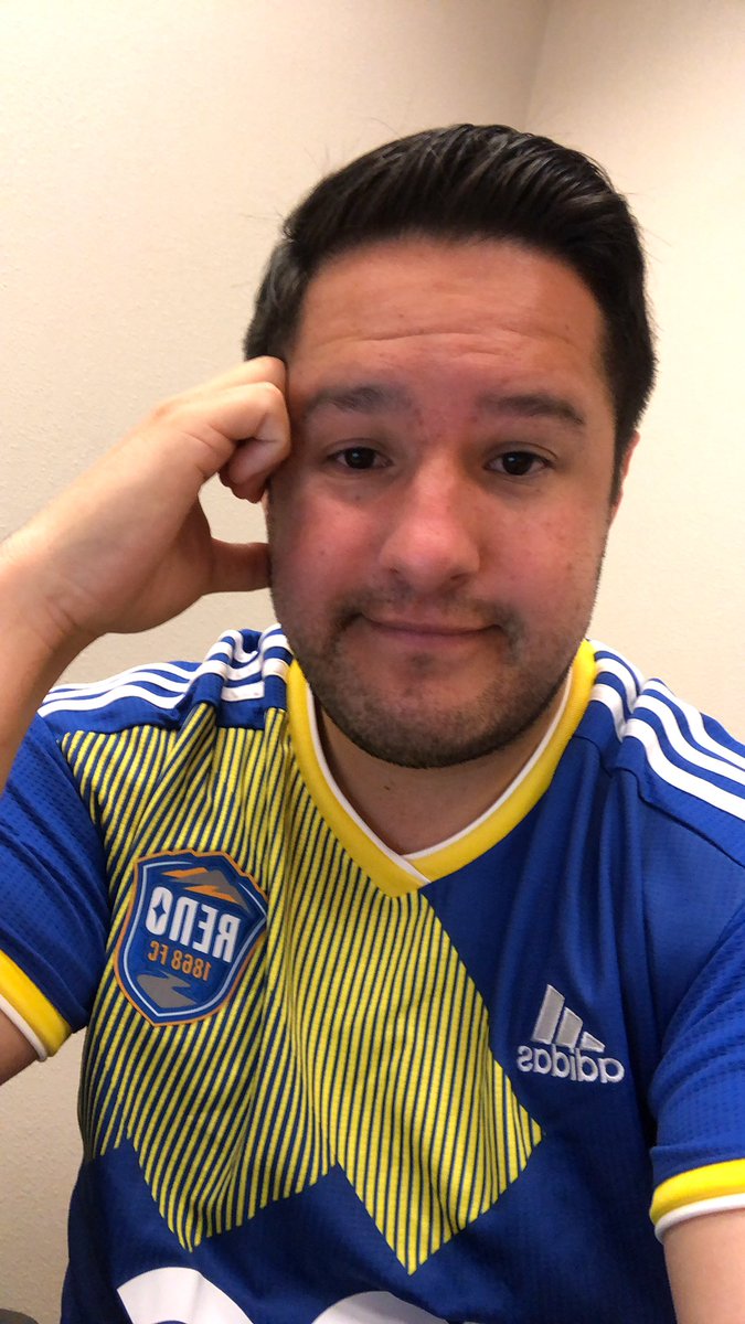 thewerm11's tweet photo. Happy jersey Friday, you guys! Big shout-out to @Max_Margulies for sending me this piece of American soccer history. My first @Reno1868FC jersey. RIP!!!! #RIPReno1868 #RIPAzules https://t.co/USzH4KKPvR