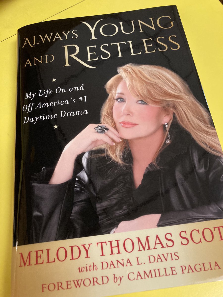 #FINALLY It only took 3 months! But, now I can read all about one of my favorite actresses! ❤️@MelodyThomasSco #AlwaysYoungAndRestless