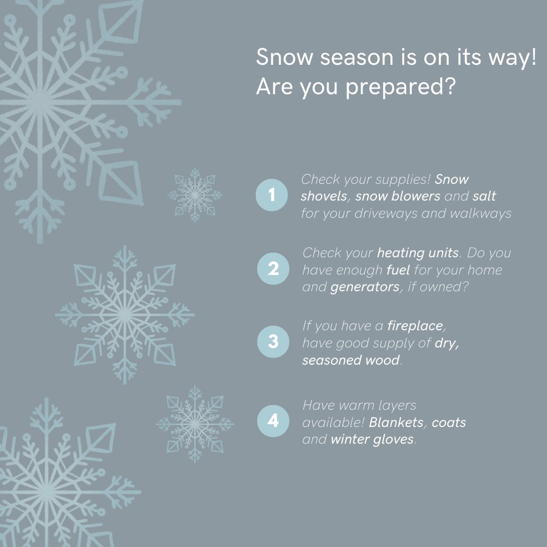 SoldOnToni's tweet photo. Winter is on its way! Are you prepared? ❄️
#WinterIsComing #snowstormpreparedness #snowdays https://t.co/ebsKI9kfyE