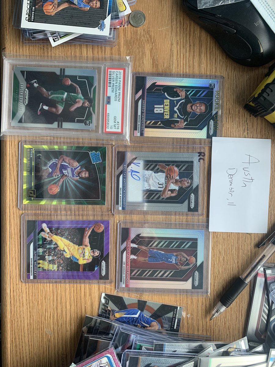 Cardchat's tweet image. Edwards silver:$80
Kostas: offer
Bagley: $15
Shai silver: $175
Murray: offer