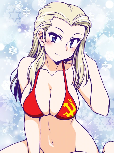 この時期ガルパンキャラに赤ビキニを着せたらクリスマスっぽくなる気がしたのでクラーラで実験ラクガキ。

…っぽいかも(笑)? 