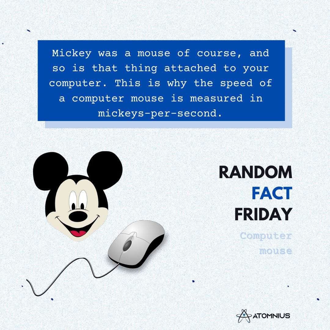 atomnius's tweet photo. Did you know about this unit of measurement? 🐁😅
•
#computermouse #MickeyMouse #facts https://t.co/FLGEIMJRsc