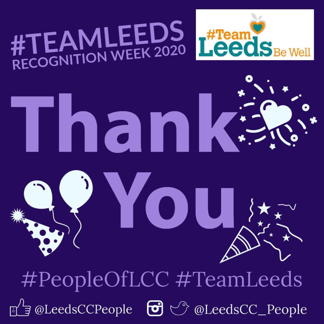 LeedsCC_People's tweet photo. Weโre drawing our #RecognitionWeek2020 to a close after our final day with #LeedsLegends of the workplace!
Massive appreciation to all the people who've embraced the opportunities of the week, youโve been outstanding #ThankYou โค๏ธ #PeopleOfLCC #TeamLeeds #LeedsBestPeople https://t.co/7PizLBBVMM