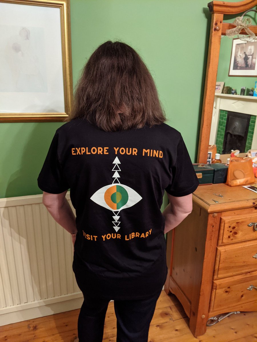 mrsshanksi's tweet photo. Excited to wear my new t shirt from @ApparelPublic in the school library #ExploreYourMind #VisitYourLibrary #LibraryLife https://t.co/GLzkw6CBx2