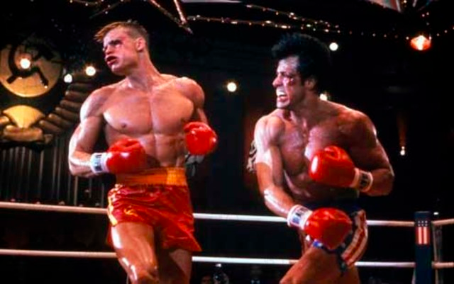 "David vs. Goliath" is another great example of a biblical narrative that forms the historic subjectivity of the West.Halfway through the Reagan era, Rocky IV (1985) portrays the US as a scrappy corn-fed underdog vs a scientifically-enhanced mutant USSR! https://twitter.com/chairmankush/status/1337448784738004994