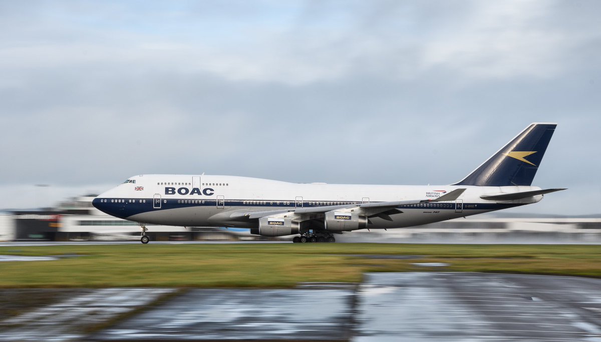 Simply stunning shot of G-BYGC in motion, as she accelerates on her final take-off roll from Cardiff Airport today, by <a href="/CardiffOTT/">Peter Howlett</a> 

Thank you so much for sharing it Peter.