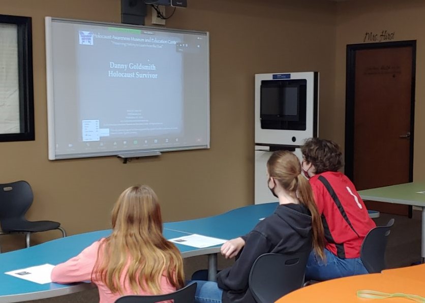elar_gt's tweet photo. Through their own fundraising efforts, the 8th grade @NEISDGT @ReadWriteNEISD students at @bushneisd hosted Daniel Goldsmith, a Holocaust survivor. As part of our literature study of Night, Mr. Goldsmith’s narrative about resistance &amp; forgiveness inspires staff &amp; students alike. https://t.co/yh7Ykhk6Ke