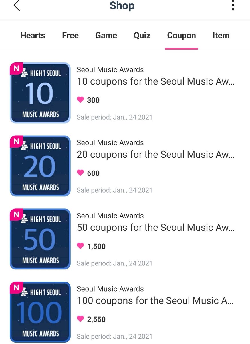 Loona_Project's tweet photo. Ways to get votes for Seoul Music Awards 2020 *KWAVE Category*!

Idol champ:
-Purchase votes using hearts (red)❤
↪ 20 ❤s by posting on community page
↪4 ❤s by watching ads

SMA App:
-gain one vote each time you watch 5 ads
-gain votes by completing tasks

@loonatheworld https://t.co/GpHkimAUw6