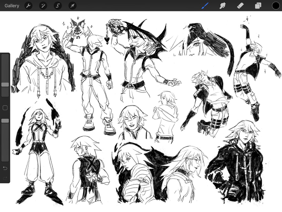 got mad at my brain for not allowing me to draw riku 