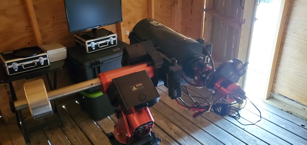 I_Spaced_Out's tweet photo. In case you were wondering, this is the #telescope I used for the horse head #Nebula #astrophotography. It's permanently installed in my backyard #observatory
#teamopt @OPT_Telescopes https://t.co/tFPmAvDZZP