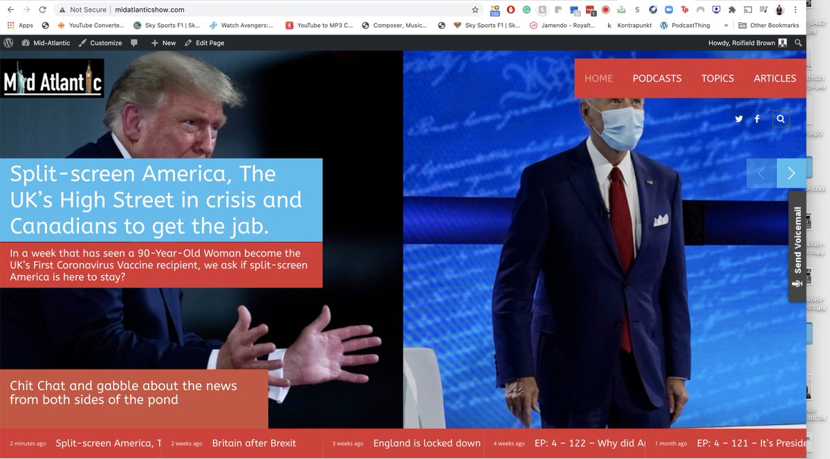 This weeks pod focuses on split-screen America, The UK’s High Street in crisis and Canadians getting the Pfizer covid vaccine. The pod is graced by <a href="/CMLohse/">.</a>, <a href="/EmmaBurnell_/">Emma Burnell</a>  and  <a href="/LauraBabcock/">Laura Babcock 🇨🇦</a> midatlanticshow.com/2020/12/11/spl…

#USPolitics #UKPolitics #CanadianPolitics