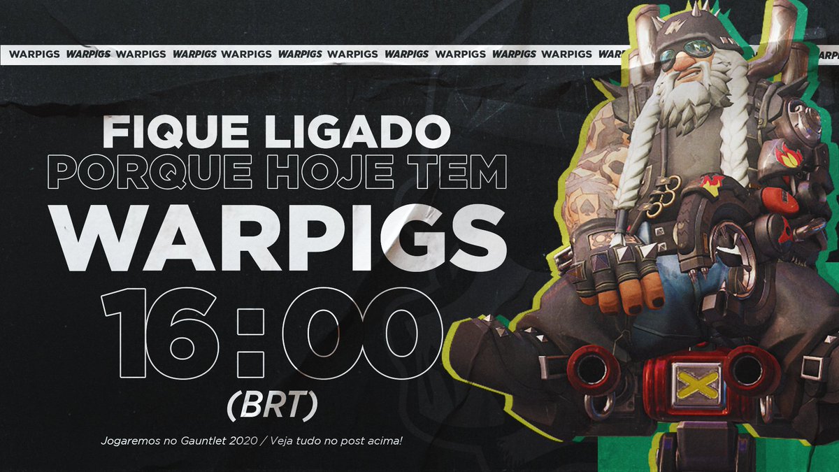 WarPigsOW's tweet photo. Jogaremos hoje nos playoffs do Gauntlet SA contra a @AndTheySayOW numa disputa md7, para definir quem avança para a semifinal!
Contamos com o seu apoio no chat!
#GoWP #GauntletSA 🐗⚔️
📺https://t.co/vjnF2p17JW https://t.co/S8sgsB1xG1