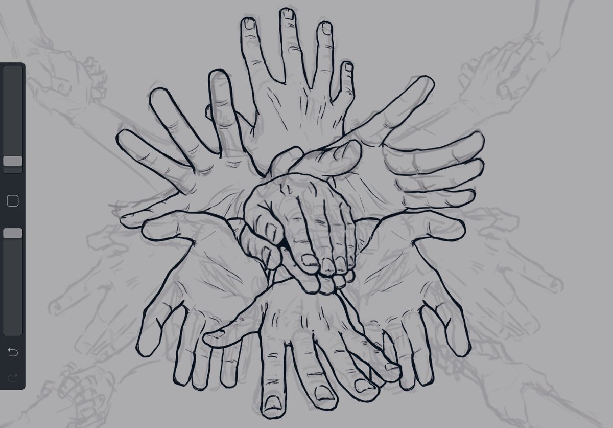 I've never draw so many hands it makes me angry.... 