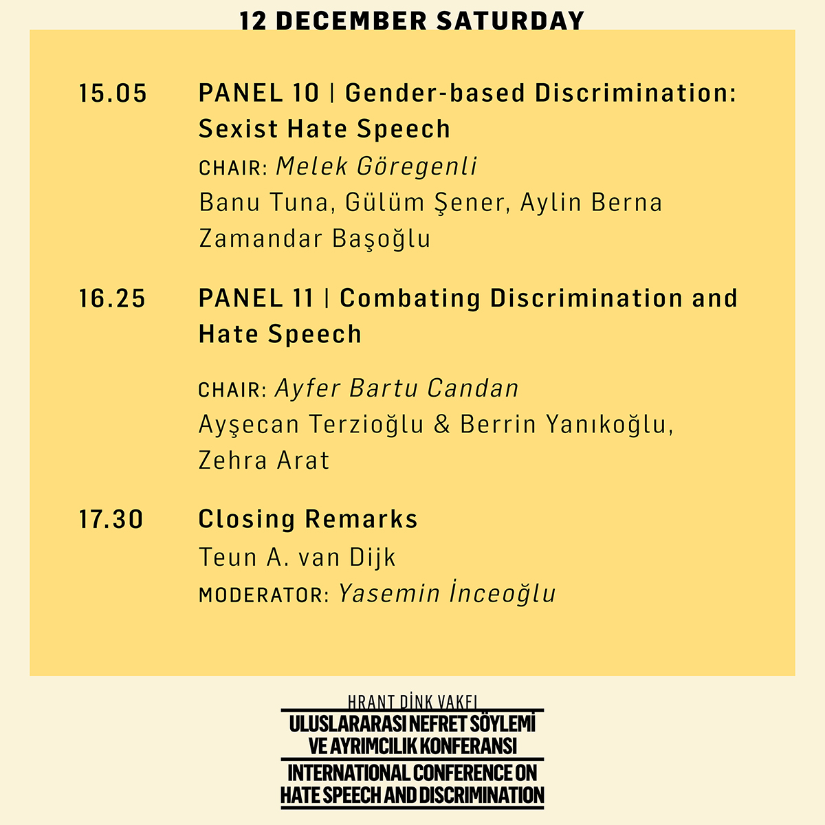 HrantDinkFnd's tweet image. See you at the second day of the ‘International Conference on Hate Speech and Discrimination’ tomorrow at 10.00 (GMT+3) in the morning. 
#ForANewDiscourse #NoToHateSpeech