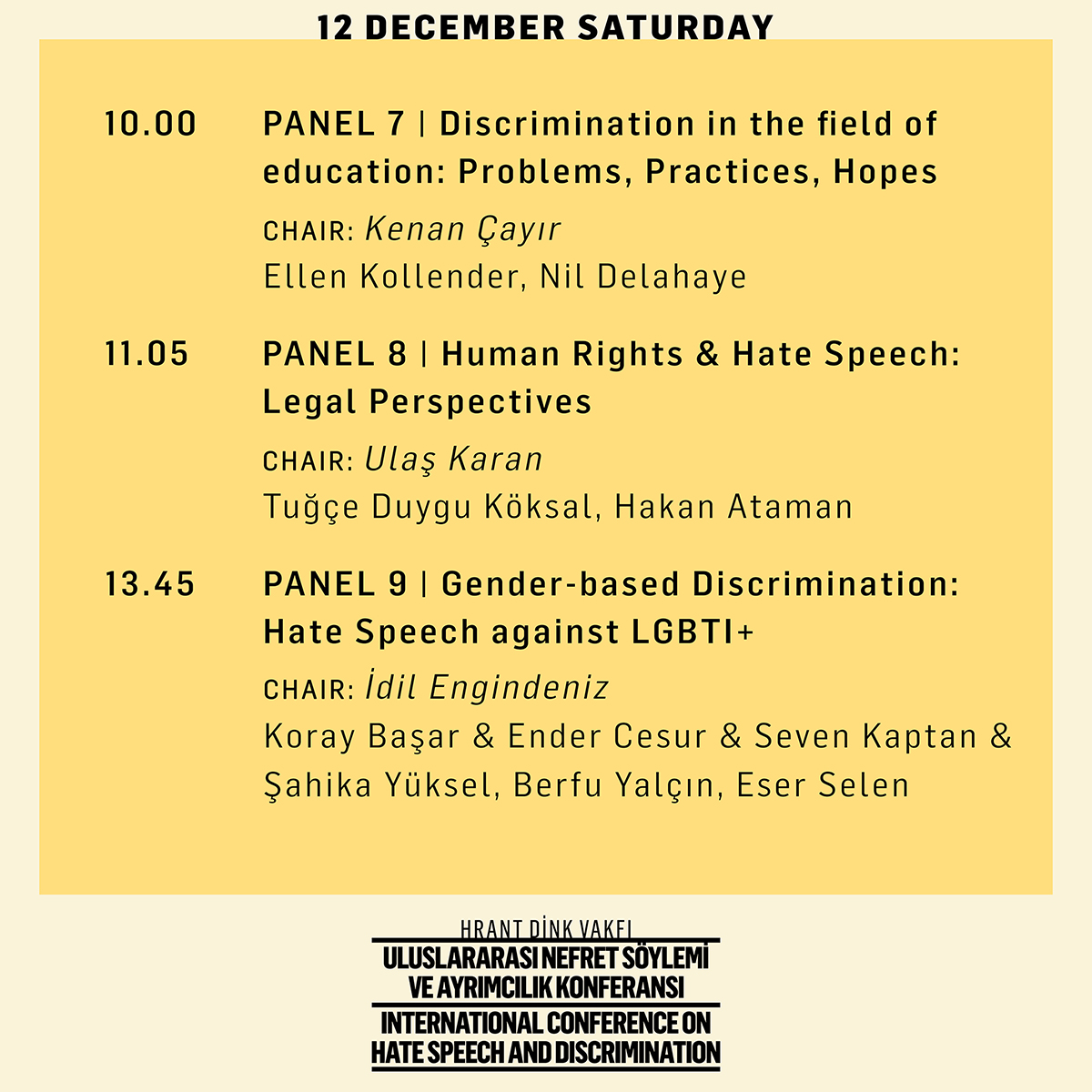 HrantDinkFnd's tweet image. See you at the second day of the ‘International Conference on Hate Speech and Discrimination’ tomorrow at 10.00 (GMT+3) in the morning. 
#ForANewDiscourse #NoToHateSpeech