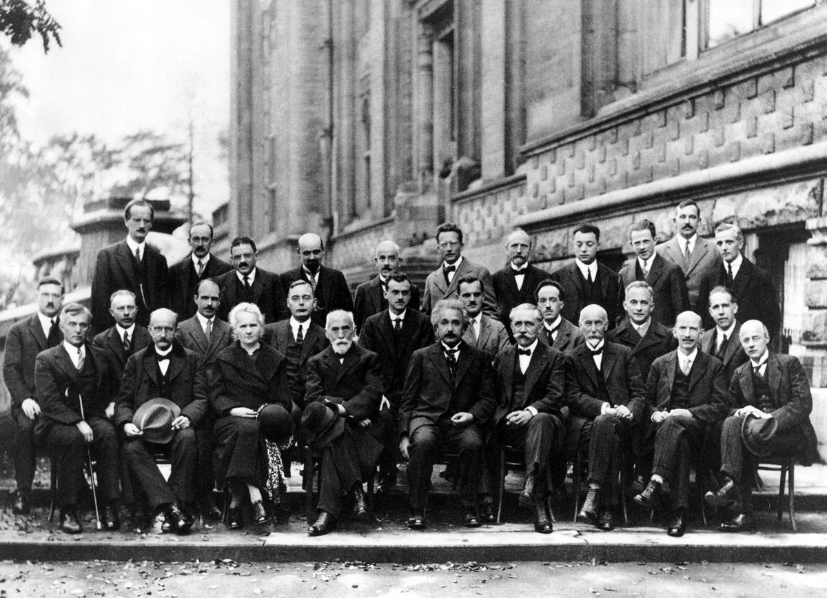 Happy birthday to Max Born. There he is at the Solvay Conference in 1927, second from the right in the middle row, sitting between de Broglie and Bohr.Photo: Benjamin Couprie, Institut International de Physique de Solvay