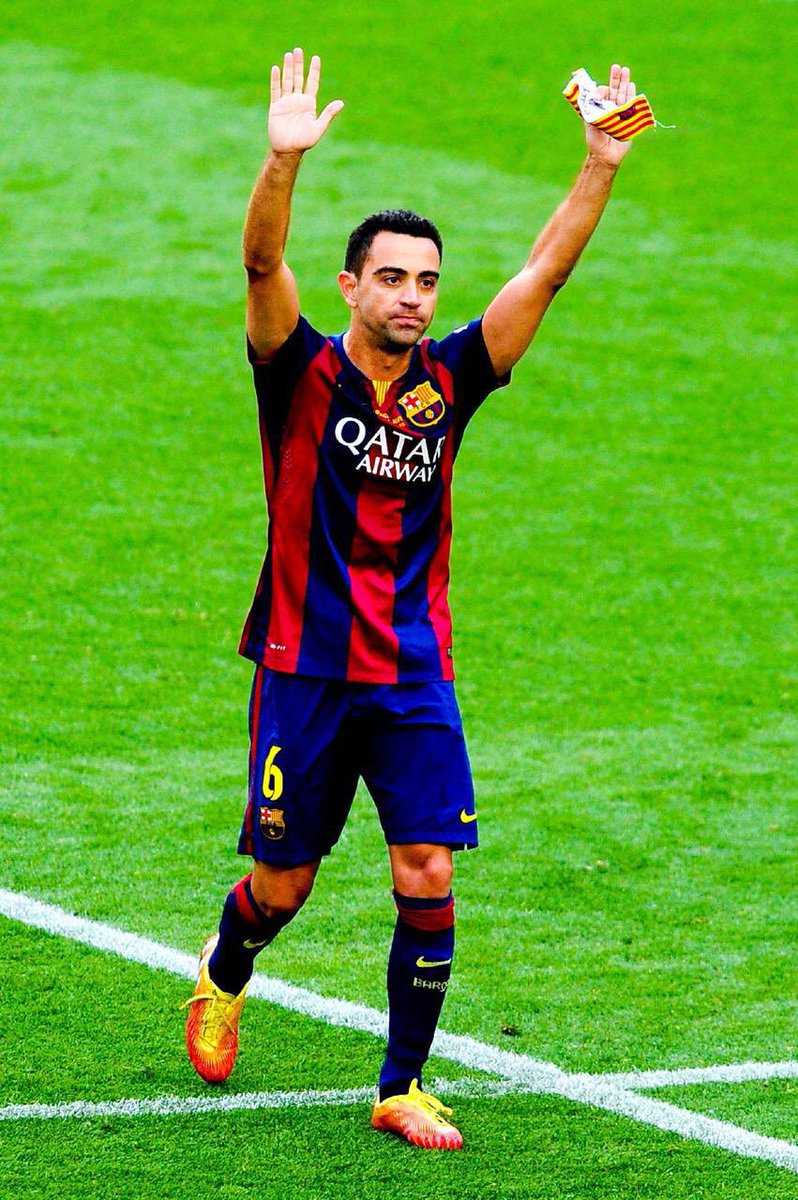 Le 21 Mai 2015, Xavi annoncait devant le Camp Nou son départ pour le club Qataris AL Saad SC, la fin d’une époque légendaire, le trio Messi-Iniesta-Xavi se terminait..., il manquait plus que Messi et Iniesta.