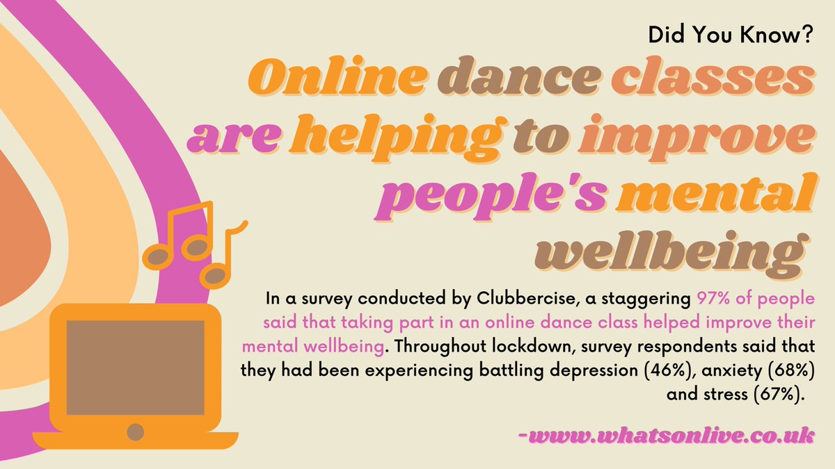 CreateDrgCovid's tweet photo. Dancing is a great way to fight anxiety, depression and stress!💃 @clubbercise @WhatsOnWorcs #Dance #Lockdown #IsolateAndCreateGM
More info here: https://t.co/QEdqnUE8rD https://t.co/5QkbvDwefZ