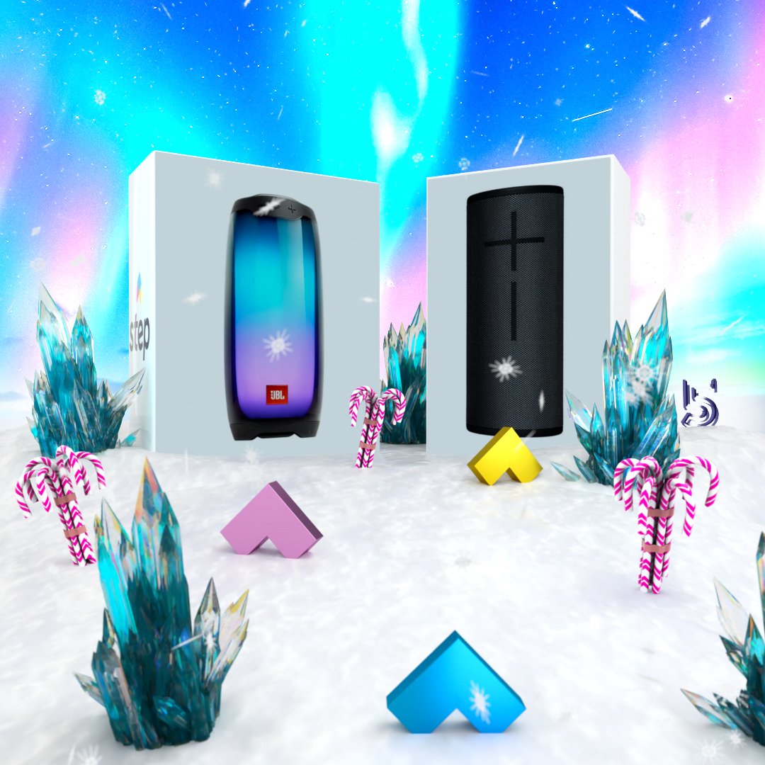 step's tweet image. Day 5 of #12DaysofStep 🎁 &amp;amp; you can officially catch us blasting “All I Want For Christmas Is You” till the New Years! 

Remember to swing by our IG and drop your $Stepusername 🎆