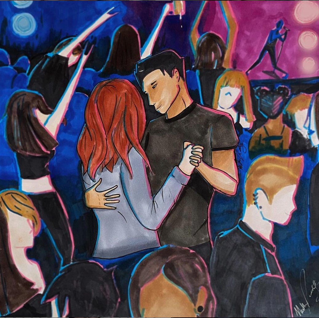 mikaila_makes (IG) recently posted this gorgeous pic of #Natch, her favorite ship, slow dancing. Happy #FanArtFriday!