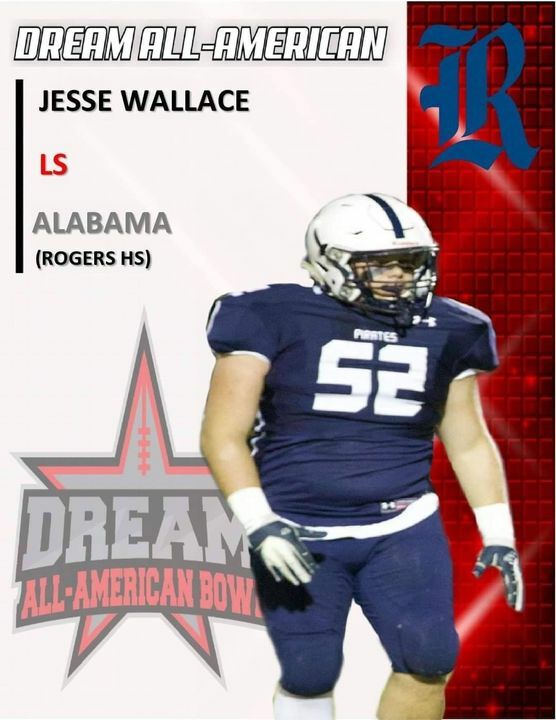 FoxSportsShoals's tweet photo. Another local athlete doing great things! Congrats Jesse Wallace (Rogers)

Jesse will be playing in the Dream All-American Bowl on Jan. 18th in Gulf Shores, AL https://t.co/26jAQbwDY3