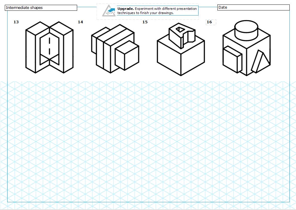 TRS_DesTech's tweet image. Isometric drawings followed by @tinkercad skill building, leading to @adskFusion360 #lostlearning #homelearning