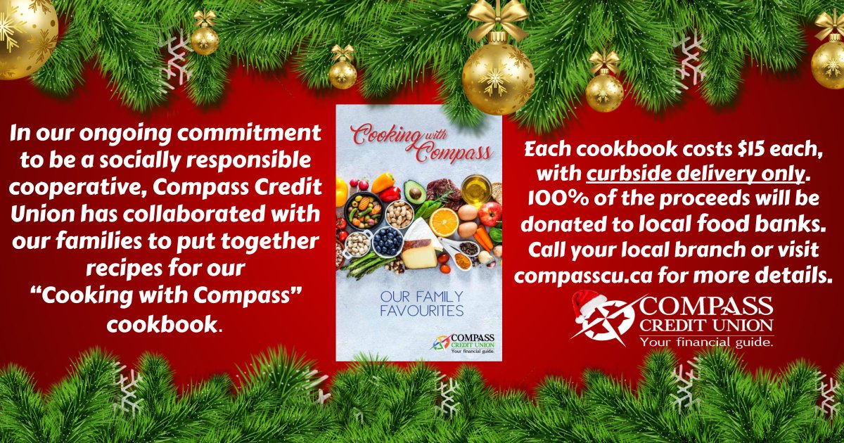 compasscu's tweet photo. We are selling cookbooks for $15 each, with 100% of the proceeds going to local food banks
.
Cookbooks are available via curbside delivery only.

Call your local branch or visit https://t.co/JTuuFE18Ou for more details or to help support our efforts. https://t.co/PinG46Hduo