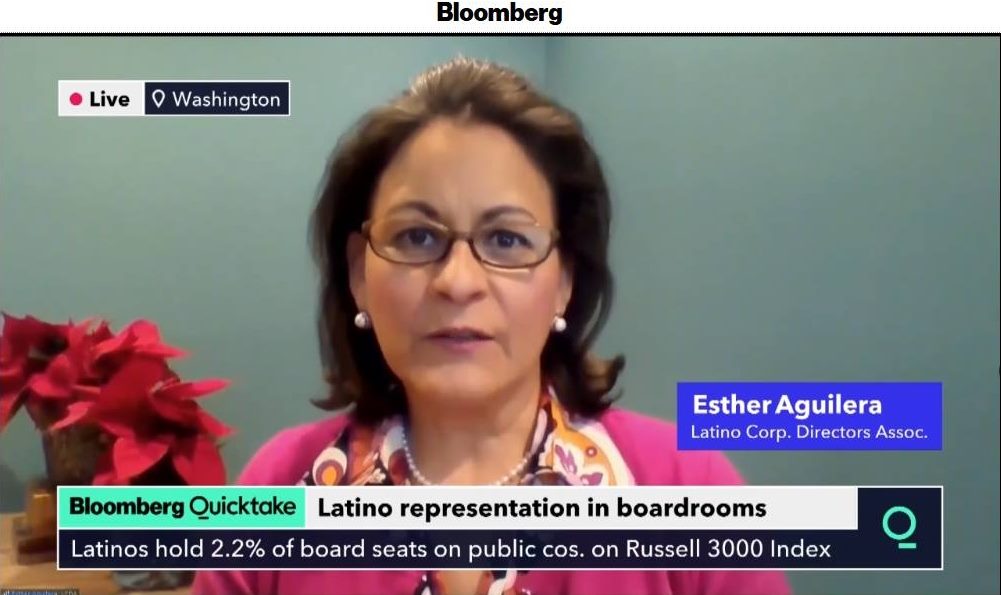 LatinoDirectors's tweet photo. On @business: #LCDA CEO, @EstherLCDA, shared the value of #Latino representation on #corporateboards—noting that #Latinos hold a mere 2.2% of the board seats among the publicly-traded companies listed in the Russell 3000 Index.

#LCDALeaders #CorpGov #CorpBoard #CorpDiversity https://t.co/XArtt3ipb2