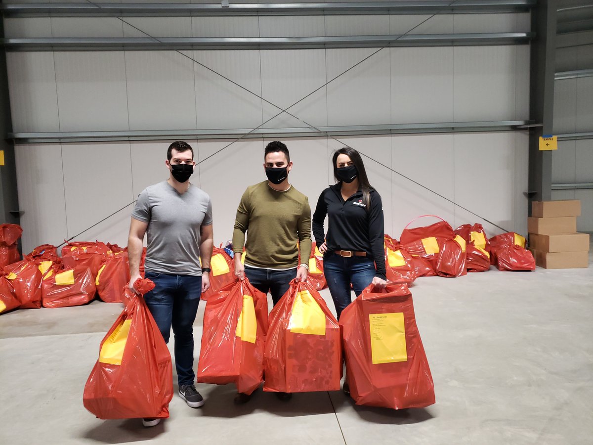 Thank you to our Sales Team for volunteering to sort and pack toys with the <a href="/SalvationArmyUS/">Salvation Army USA</a>  

This year, over 4500 children will have (2) toys, gloves, hats, and scarves to open on Christmas morning.  

Watch Jordan and Joe sort and pack toys live:  m.facebook.com/story.php?stor…