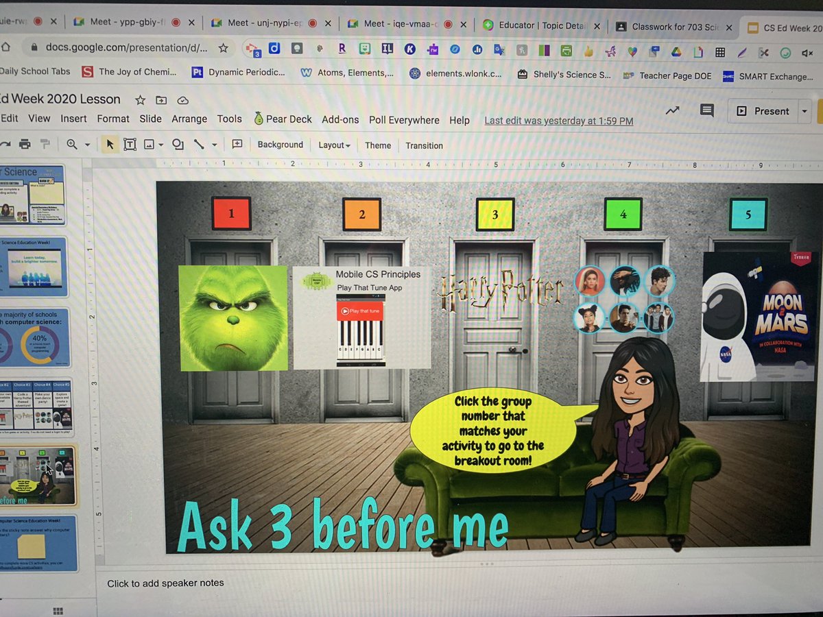 mrsmarc24's tweet image. The #HourOfCode2020 looked differently this year, but my Ss worked together in breakout rooms for their activities thx @ValerieBrock24 #CSEdWeek2020 #CSForAllNYC #24doesmore