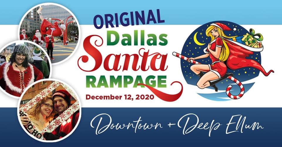 DallasSanta's tweet image. Join the Downtown &amp;amp; Deep Ellum Santas strolling, caroling and partying on this 2 mile walking rampage! 
EVENT PAGE: facebook.com/events/4114891…