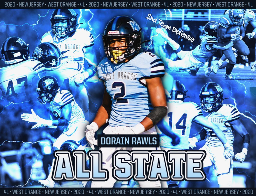 Congratulations to Dorian Rawls on his All State Selection! #WestOrangeFootball #WeTheWO #StayHomeBecomeTheLegend #Reloading #HardWorkCulture