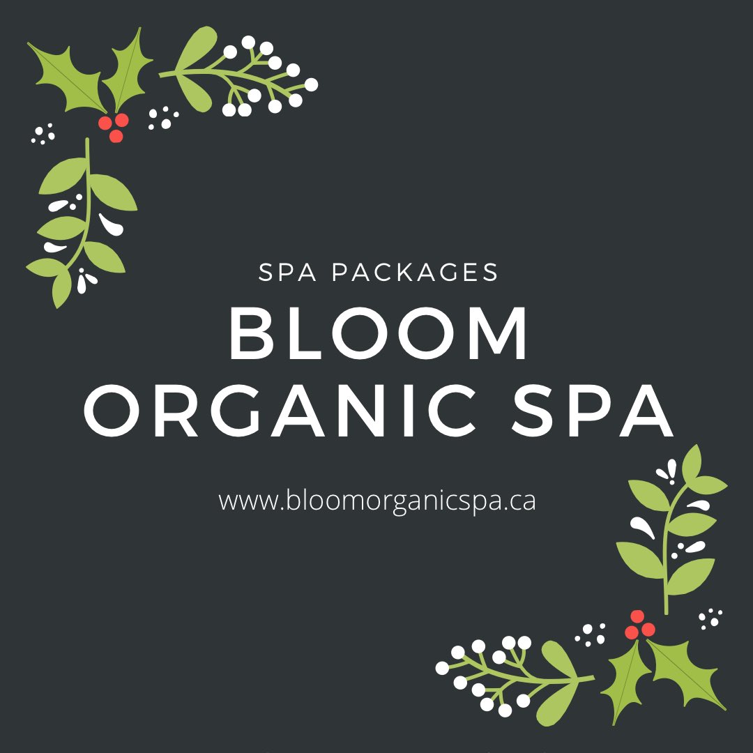 Give the gift of giving this holiday season. 
Check out our various spa packages! 
Call to inquire. 

Contact Us:
457 Kerr Street 
Oakville
☎️ (905) 464-4429 

#Oakville #BloomOrganicSpa  #Green #organic #spa #oakvillespa #Burlington #MiltonON  #Mississauga  #manicures #pedicures