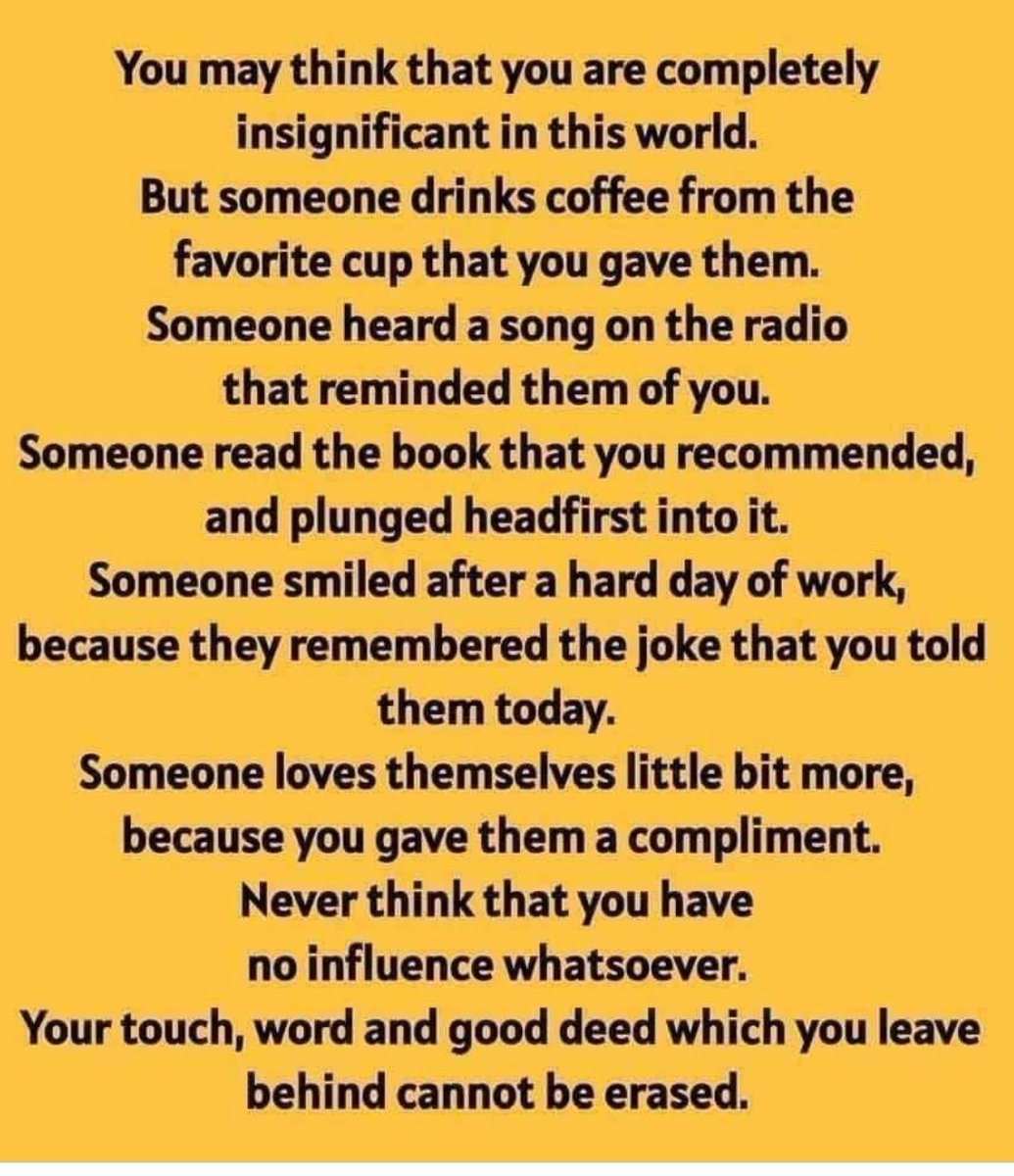 Someone is thinking of you bc you are important to them ❤