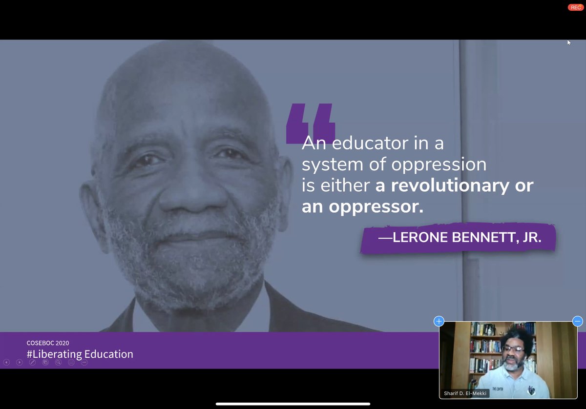 AmericanReading's tweet photo. @selmekki called on Edus to:
"Audit our mindsets along with the teaching materials."
@COSEBOC, again, thank you for partnering with us and for inviting us into the space. #EquityForLiberation https://t.co/hxDovb2BmW