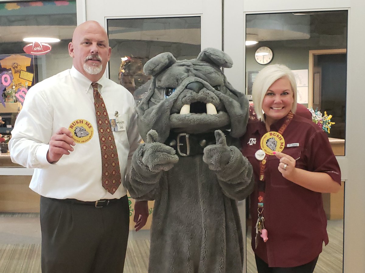 DrGuthrieTweets's tweet photo. Last day to help Bush PTA (and keep me out of the Lopez MS panther suit!)

Please go to https://t.co/RVpSMwvEqT &amp; join the @bushneisd PTA 

Lets put Mr. Escamilla in our Bulldog costume! https://t.co/ndgxs5YvQQ