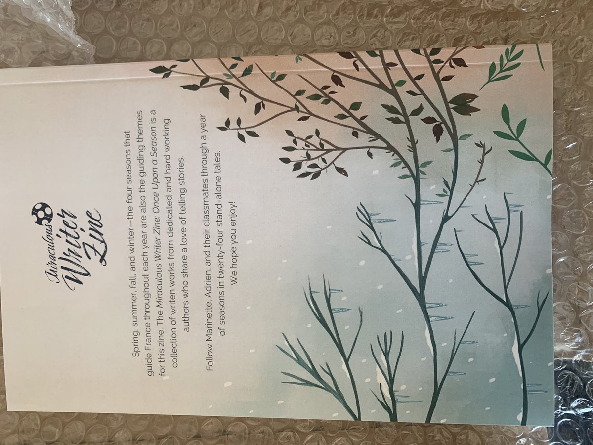 Mardimari3's tweet photo. My @mlwriterzine ‘s copy came 😭😭  so happy to have participated for the spring team https://t.co/cXRurz06RB