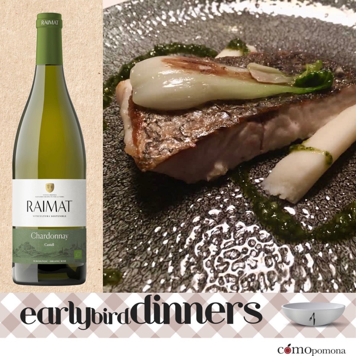 ComoPomona's tweet photo. #Aimia âSopar de xefâ Jordi PallĂ s:
Corbina amb patata a la llimona i pesto de menta, alfĂ brega i festucs
+ Raimat Chardonnay
#earlybirddinners @ComoPomona
@turismedelleida @RaimatVinos @Livindaesdeaqui #Ferreruela @Resquitx @lespurnalleida #AtĂpic #Saroa #Latrevit #Sheyton https://t.co/SBR92Yrg2u