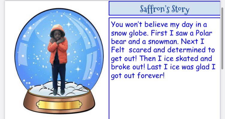 Brrr, it’s cold in our snow globes! ⛄️Read about the day second graders got stuck in a snow globe! <a href="/Frps_Tansey/">James Tansey School</a> #tanseycares #tanseytigers #tanseywrites