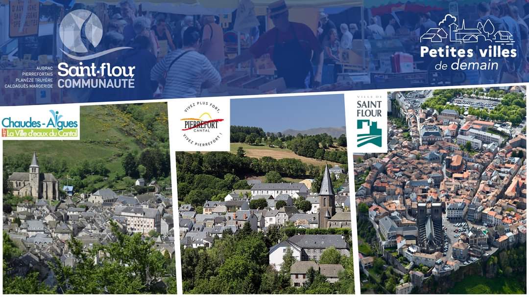 Les candidatures conjointes de Chaudes-Aigues, Pierrefort et Saint-Flour portées par <a href="/SaintFlourco/">Saint-Flour Co</a> pour le programme #PetitesVillesDeDemain ont été retenues ! Elles bénéficieront d’aides pour la redynamisation de leurs centres-bourgs.

➡️ Explications : bit.ly/Petites-Villes…