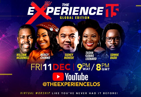Catch  #TheExperience2020
Live on YouTube with less data

Just text YouTube to 131 and enjoy your praise and worship  #ExperienceLiveOnYoutube