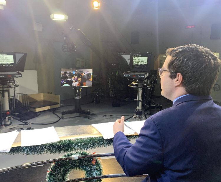 Weesesports's tweet photo. That’s a WRAP on the “Year in Review” show at @CentennialEDU. 

Thanks to my co-anchor @LavigneKeegan, @PaulBromby and the rest of our fantastic team for putting this together. 

(@GoldieOnSports @B0B0Assman @KajPeterLarsen @Diego_Antonio14 @YuriCoghe @BradyReid_ @The_ReidCast) https://t.co/P9vwQ1NDm0