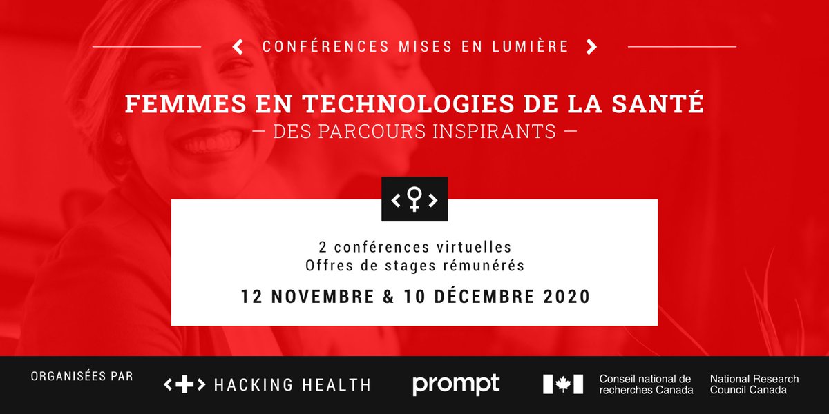 CNRC_NRC's tweet photo. Vous voulez en savoir plus sur la santé numérique et les technologies médicales? Ne manquez pas cet événement organisé en collaboration avec @HHMTL et @Prompt_Innov. Qui sait, on pourrait vous choisir pour un stage rémunéré chez nous! https://t.co/XVkAIeINrX #SantéCNRC https://t.co/NPK0N8jrY4