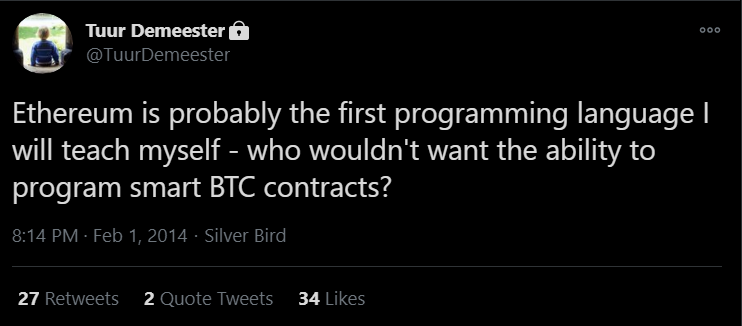 "45/ Actually, I was initially excited about Ethereum’s smart contract work - this was before one of its many pivots."