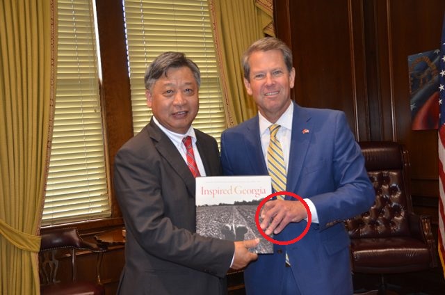 10. Georgia's Governor  @BrianKemp already caught to be in bed with china; China Tribune has then removed many articles they had related to Kemp and China. Patriots have it archived but look at Kemp w wife and wo wife... GA should not trust him!......