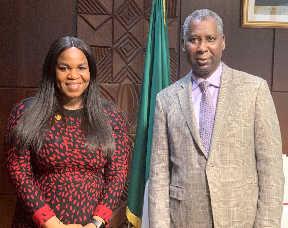 Great to see @DamilolaSDG7 today in Nigeria House. Grateful for the important work you do on #SDG7 and other energy related targets of the 2030Agenda.