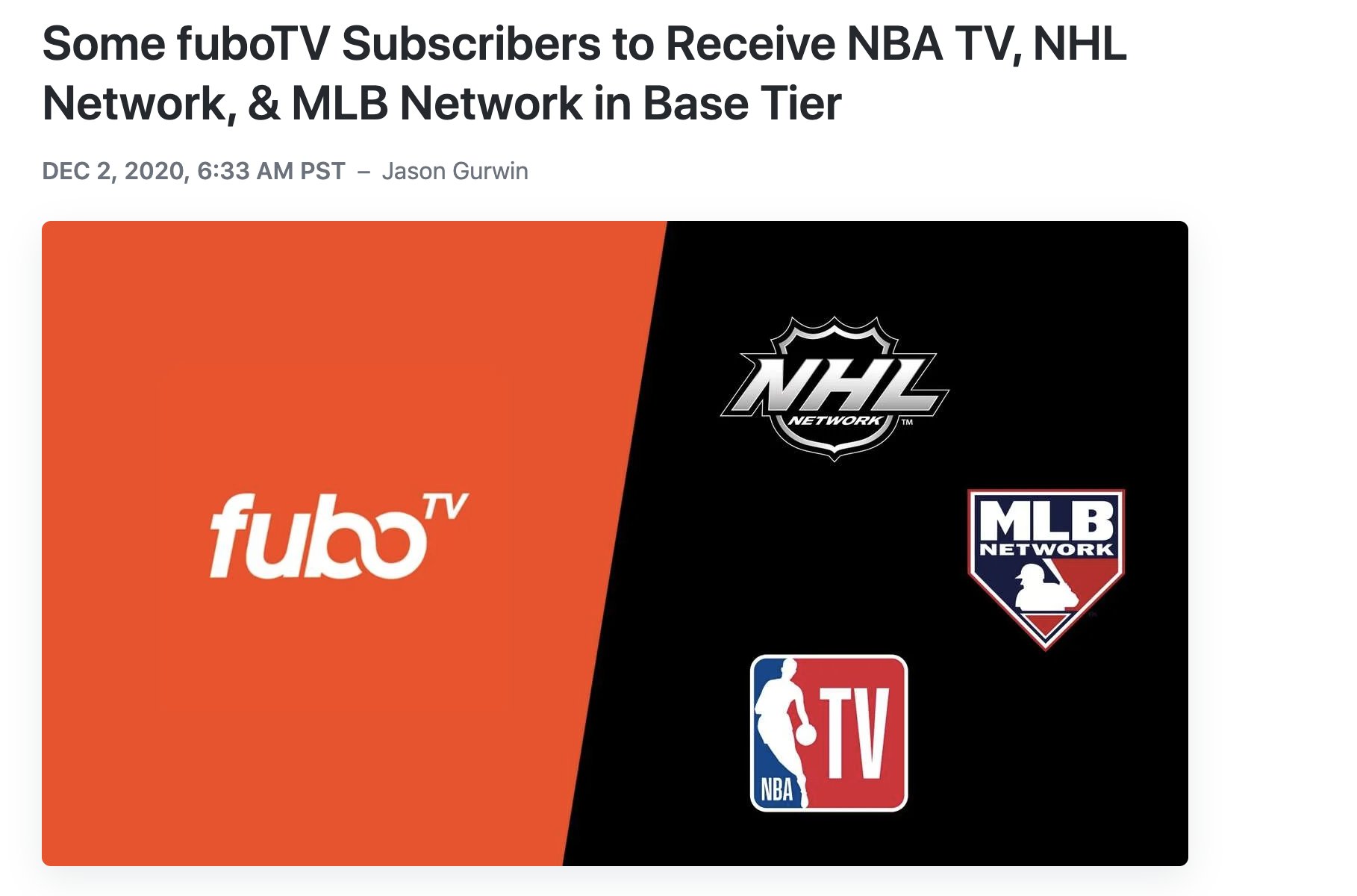 fubo tv nhl network